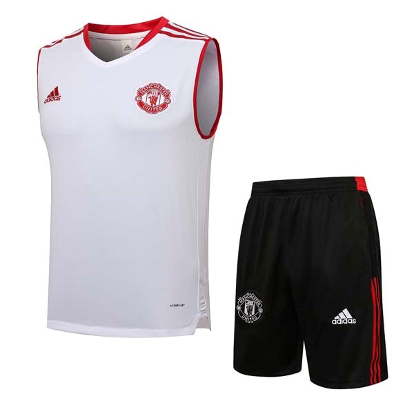 Camiseta Manchester United Sin Mangas Conjunto Completo 2021 2022